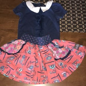 Matilda Jane skirt/top set.